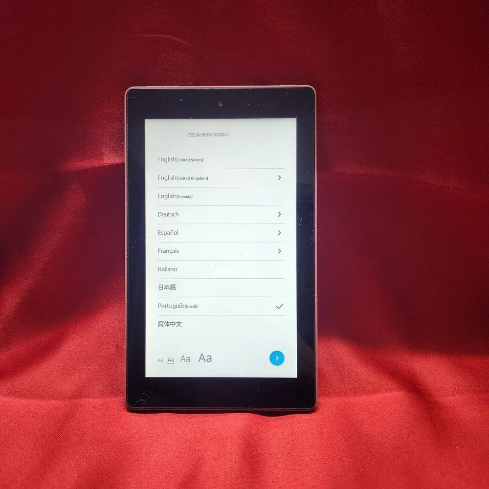 Amazon Fire Tablet 7 9th Gen, 7in 16GB Plum AD Supported 2019 Clean Kindle